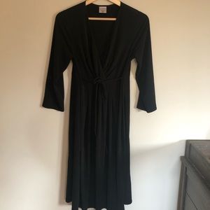 Motherhood Maternity Black Tie Dress